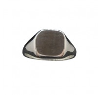 R002120 Custom Engraved Sterling Silver Signet Men Ring Plain Solid Genuine Stamped 925